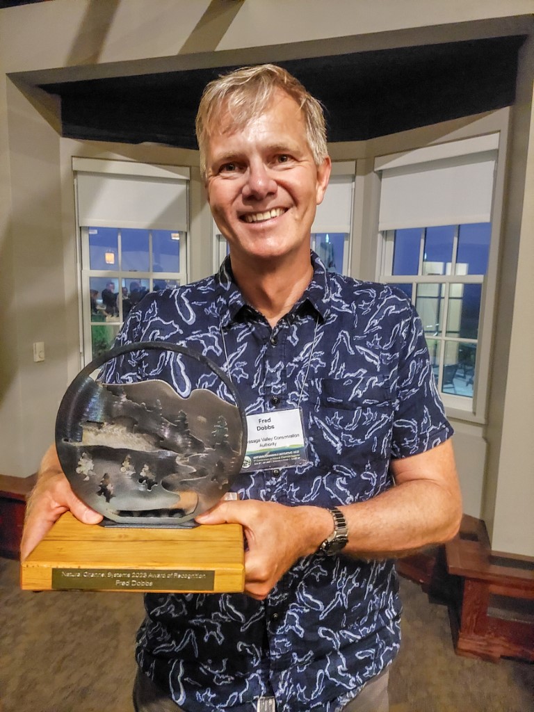 Stewardship Manager, Fred Dobbs receives award from Natural Channel Initiative​